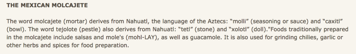 Sweet pepper mocajete