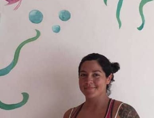 Silvia beautifies La Cruz with her art and spirit.